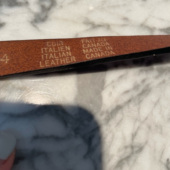 Italian Leather Bow Belt - Picture 3 of 5